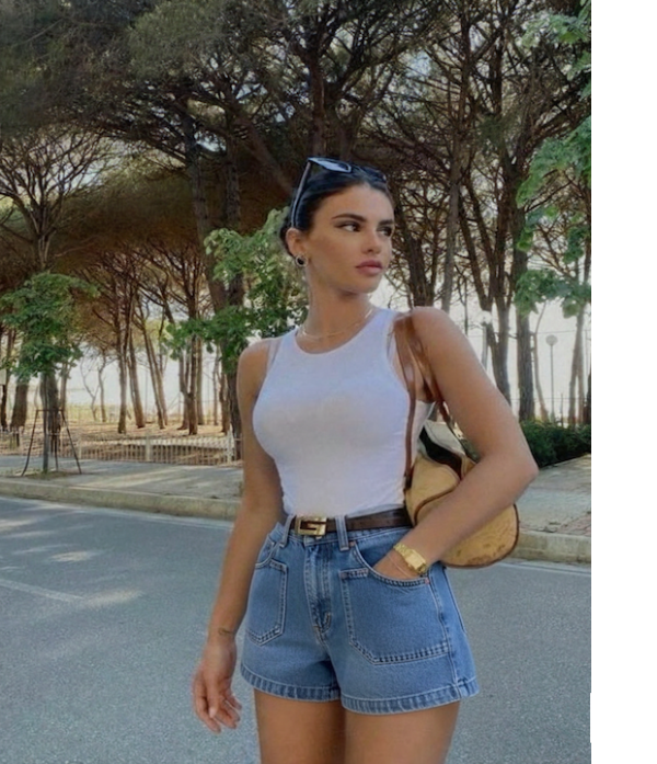 MODELO-SHORT-GUESS Short Denim Guess Jeans - Talla 29 (Vintage)