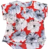 blusa-flores-rojas-gris Blusa Calvin Klein Estampado Floral Rojo - Talla L