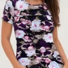 Blusa Corrugada Calvin Klein Floral - Talla L