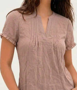 modelo-polera-leslie Polera Calvin Klein Nude (Merma) - Talla M