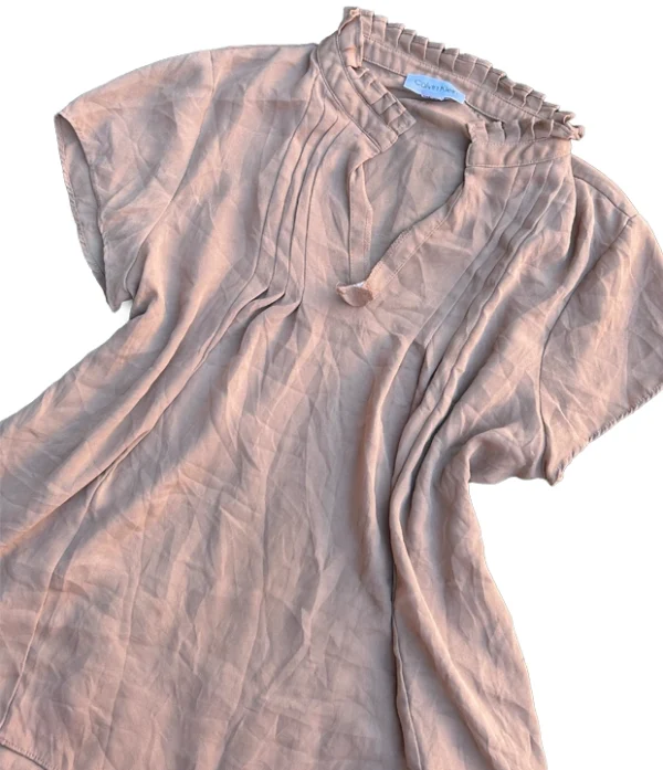 polera-leslie Polera Calvin Klein Nude (Merma) - Talla M