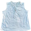 polera-verde-agua Blusa Calvin Klein Amarre Frontal Verde Agua - Talla L