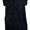 vestido-negro-recto Vestido Calvin Klein Recto Negro Con Mangas - Talla XL